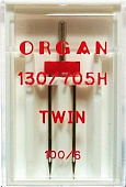 Иглы Organ двойные 100\6 ( 1 шт)